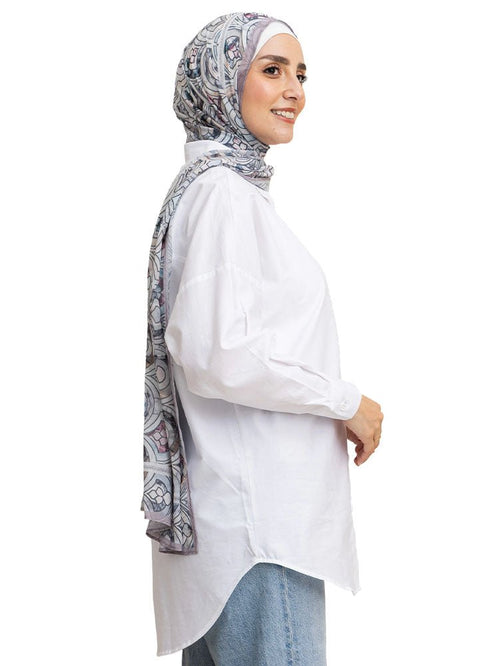 White Oxford Over Size Shirt - Khotwh